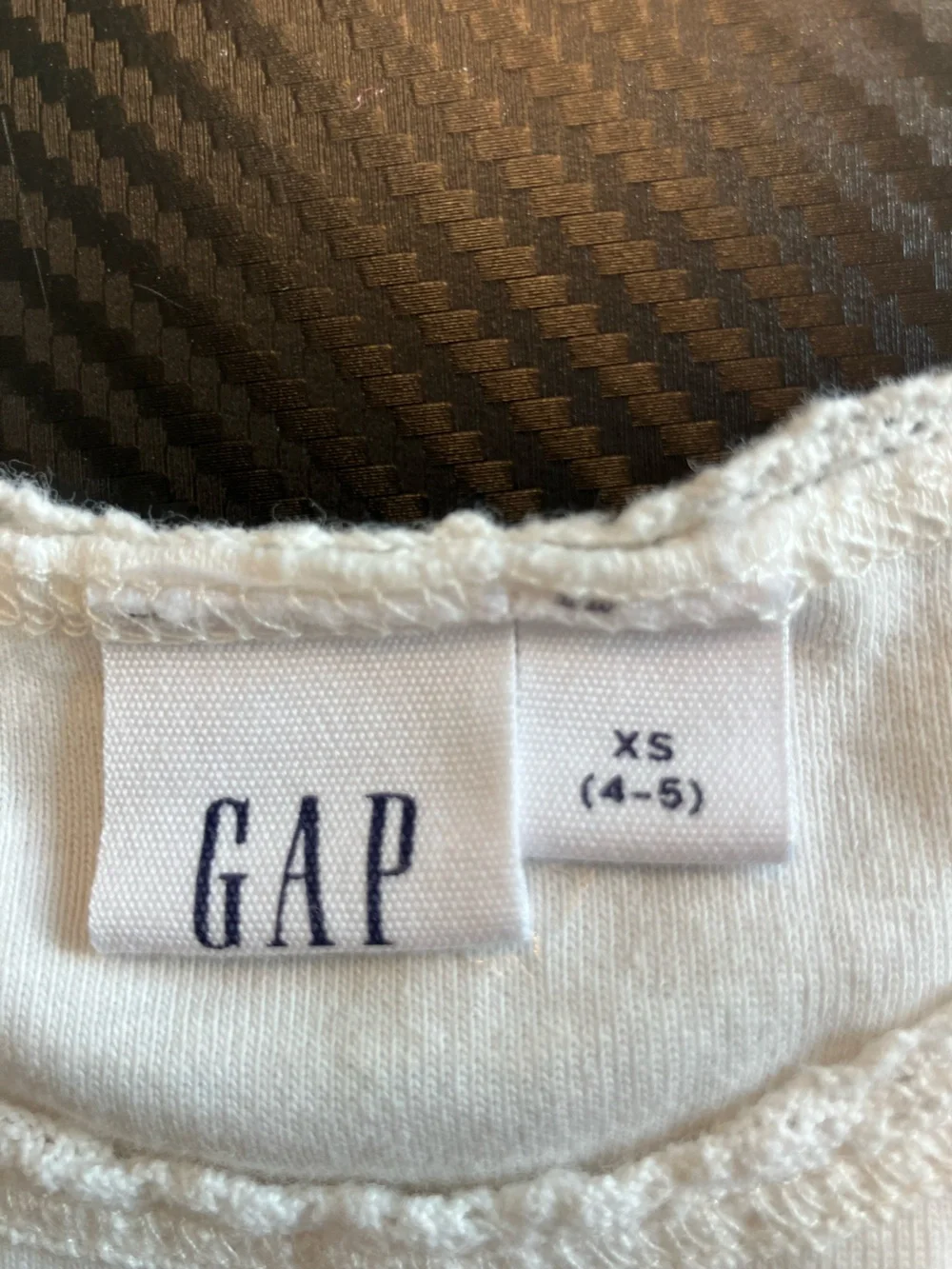 Girls' GAP White Lace-Trim Tank Top
